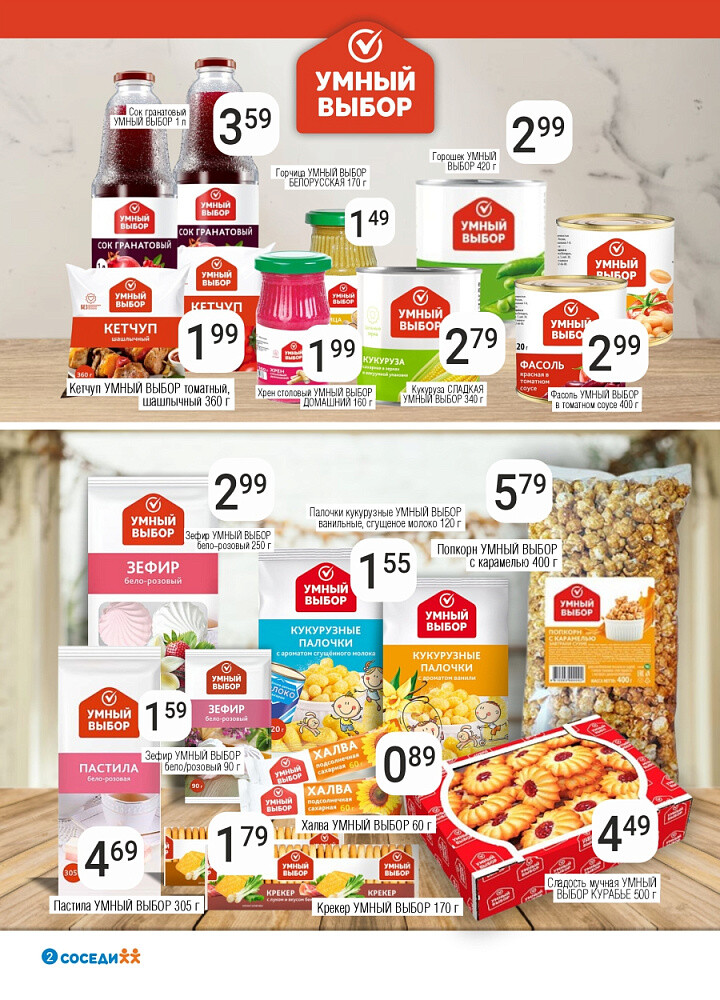 Акции и скидки в магазинах "Соседи" в январе 2026 года (с 8 по 20 января)