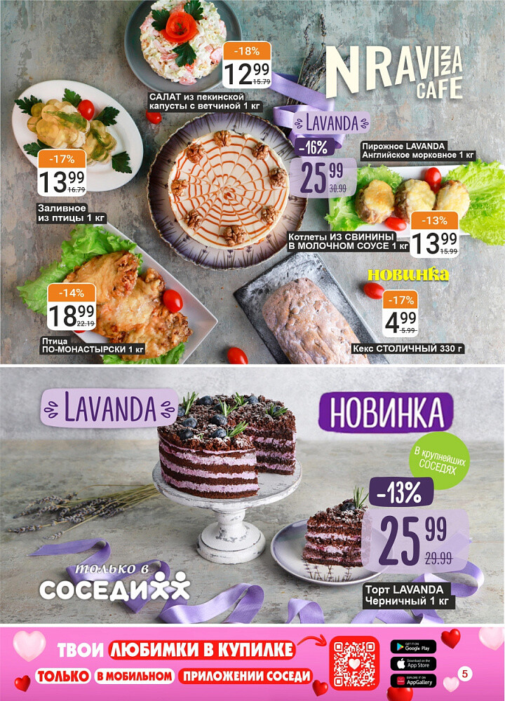 Акции и скидки в магазинах "Соседи" в январе 2026 года (с 8 по 20 января)