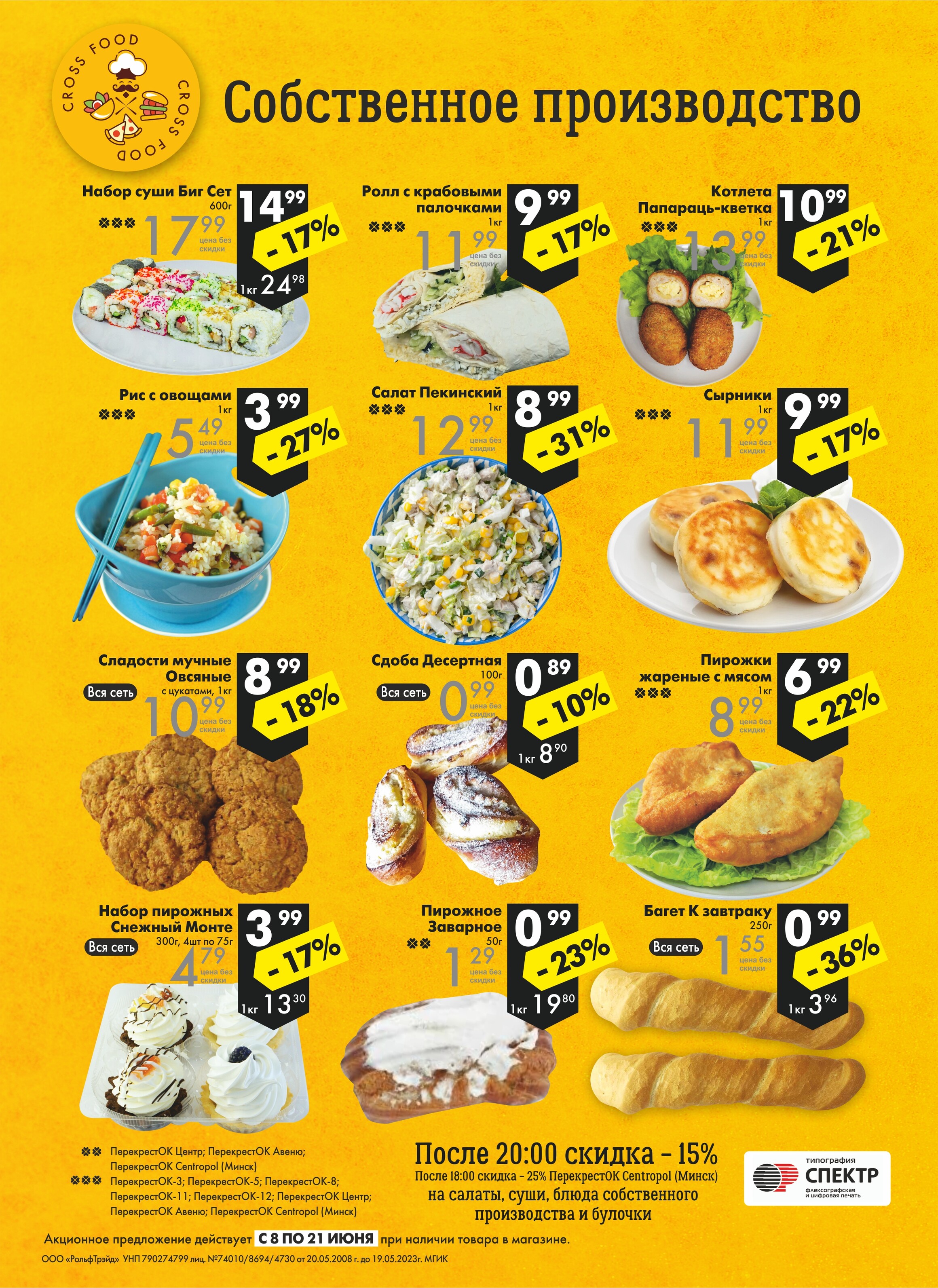 Акции и скидки в магазинах "Перекресток" в июне 2022 года (с 8 по 21 июня)