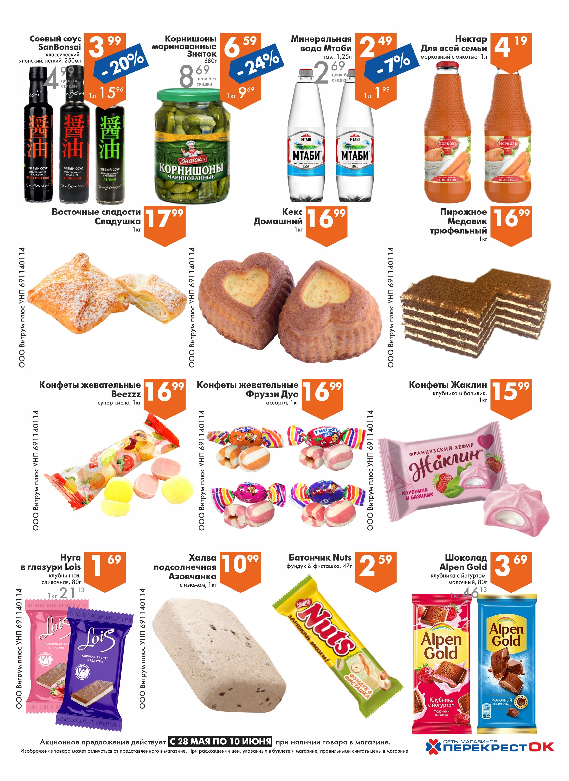 Акции и скидки в магазинах "Перекресток" в мае-июне 2025 года (с 28 мая по 10 июня)