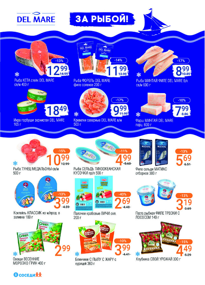 Акции и скидки в магазинах "Соседи" в апреле 2025 года (с 9 по 22 апреля)