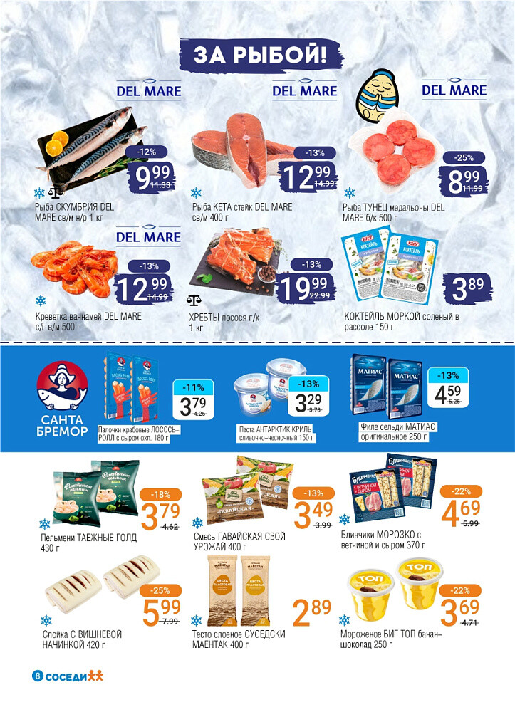 Акции и скидки в магазинах "Соседи" в октябре 2025 года (с 1 по 14 октября)