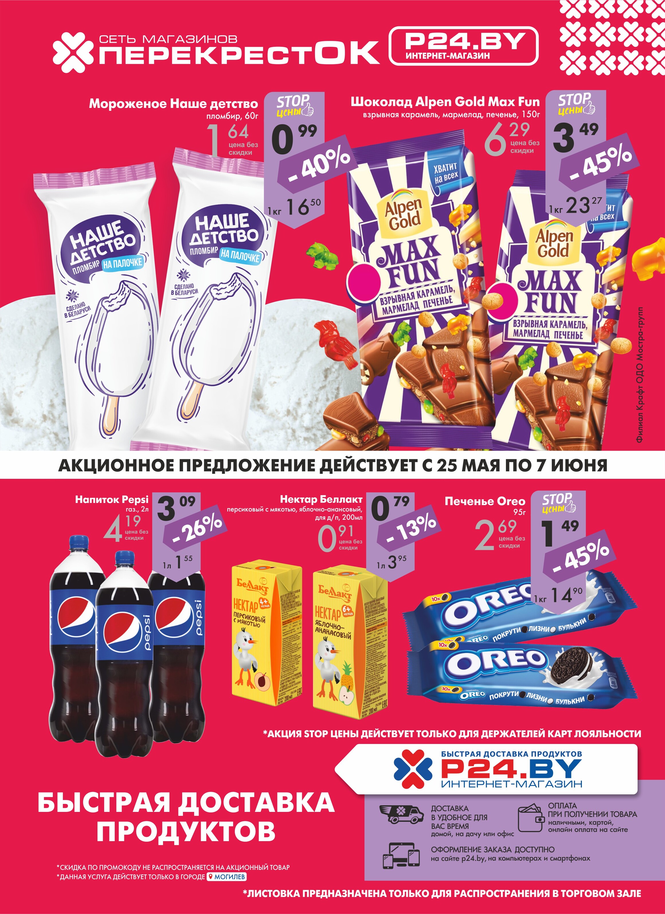 Акции и скидки в магазинах "Перекресток" в мае-июне 2022 года (с 25 мая по 7 июня)