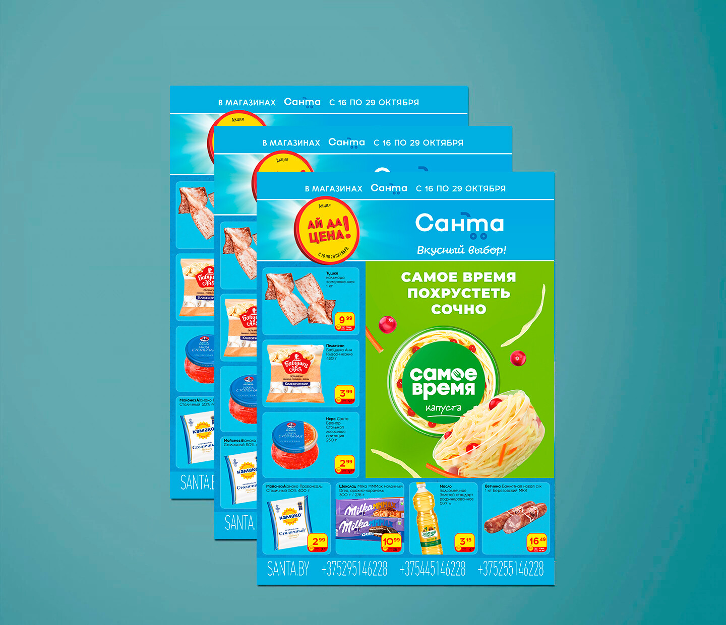 Акции и скидки в "Санта" с 16 по 29 октября 2024 года