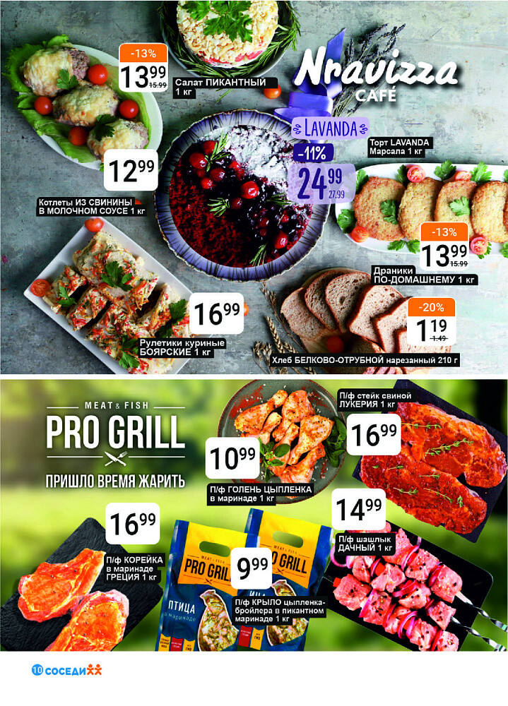 Акции и скидки в магазинах "Соседи" в августе 2025 года (с 13 по 26 августа)