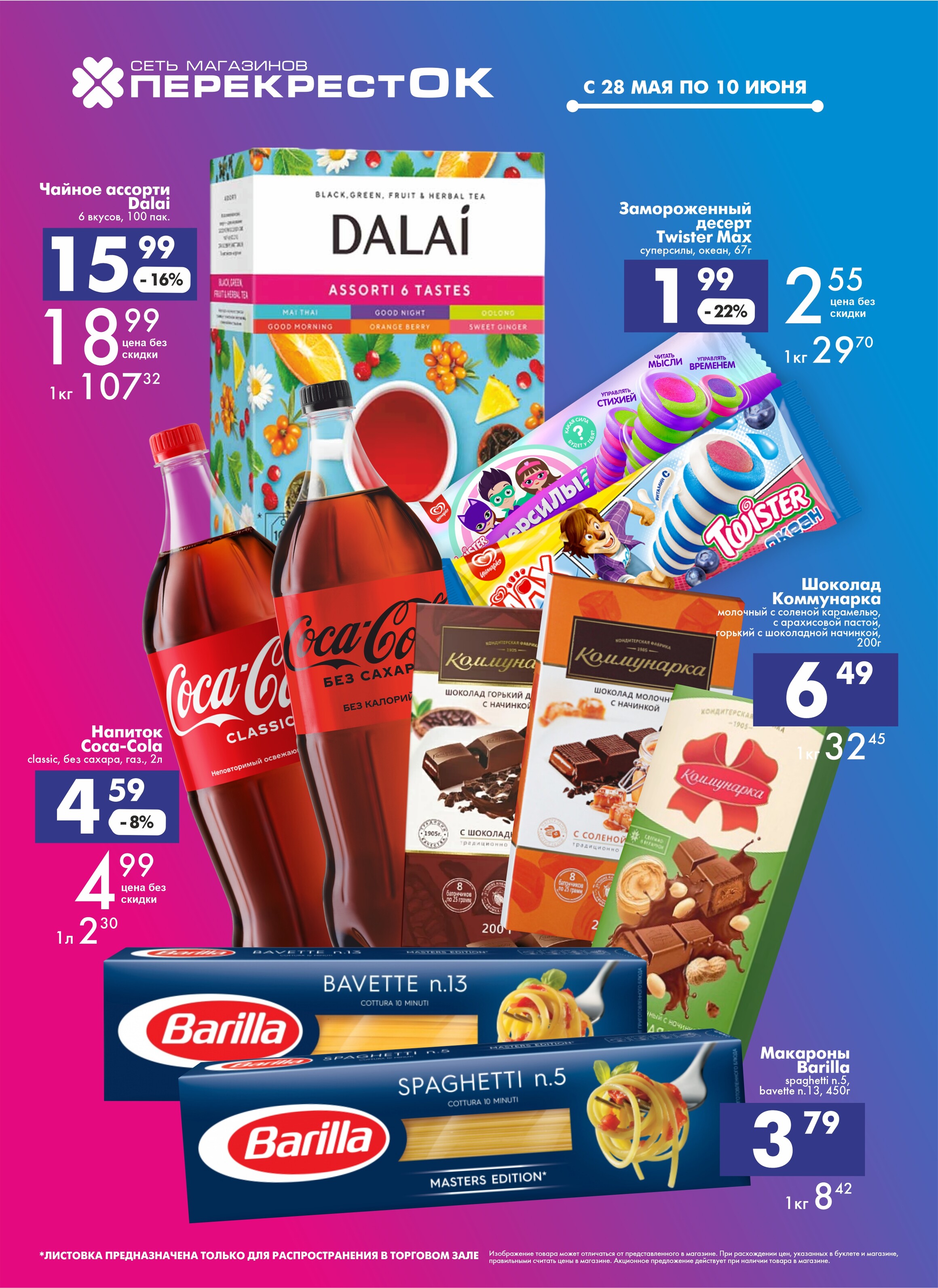 Акции и скидки в магазинах "Перекресток" в мае-июне 2025 года (с 28 мая по 10 июня)