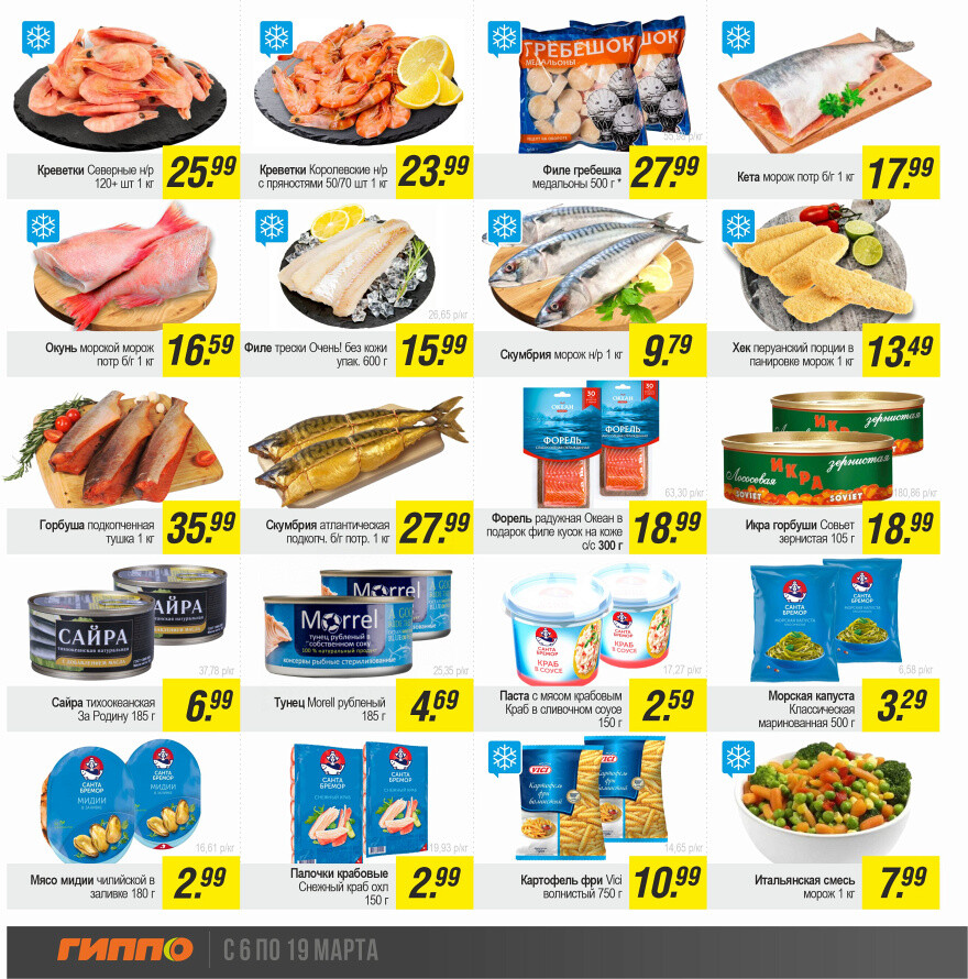 Акции и скидки в "Гиппо" в марте 2025 года (с 6 по 19 марта)