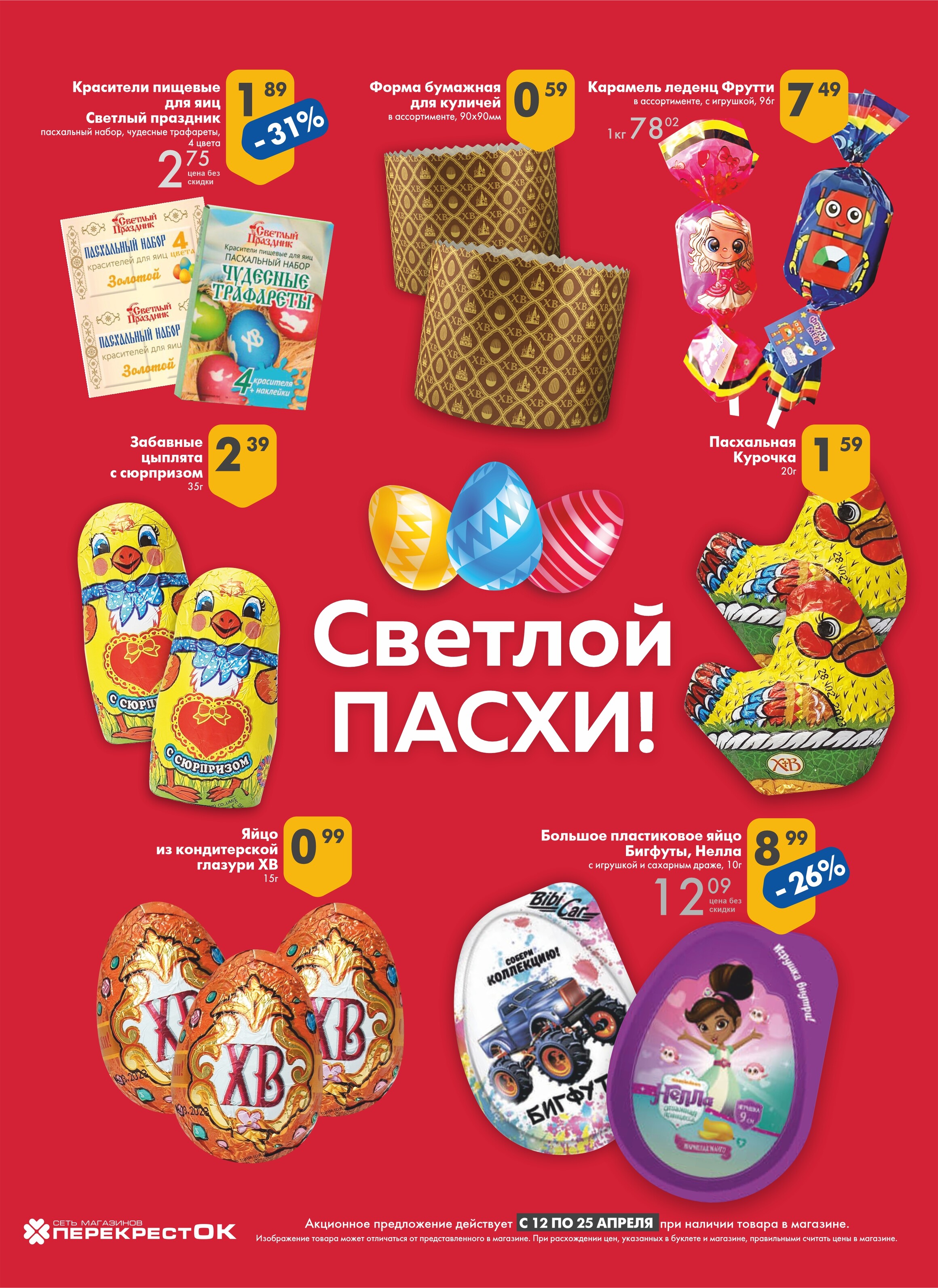 Акции и скидки в магазинах "Перекресток" в апреле 2023 года (с 12 по 25 апреля)
