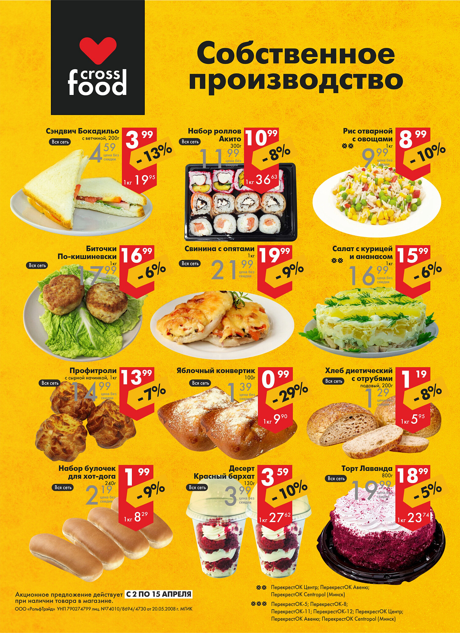Акции и скидки в магазинах "Перекресток" в апреле 2025 года (с 2 по 15 апреля)